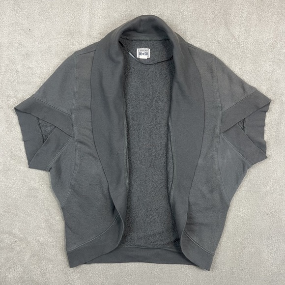 Converse One Star Y2K Shrug Cardigan S Gray 100% Cotton Dolman Sleeve Athleisure — photo 2